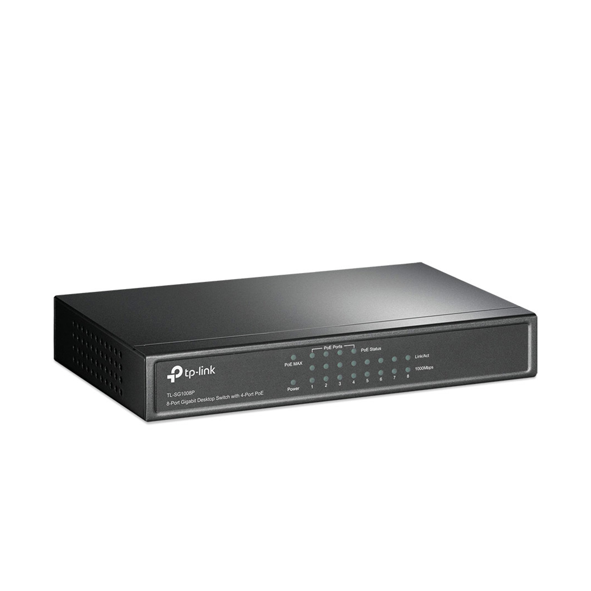 سوئیچ شبکه 8 پورت با 4 پورت PoE تی پی لینک مدل TL-SG1008P-2